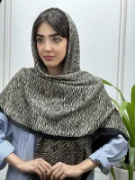 روسری نخی طرح زبرا کد 7016 - Image 5