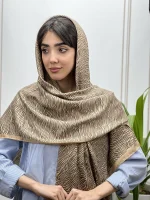 روسری نخی طرح زبرا کد 7016
