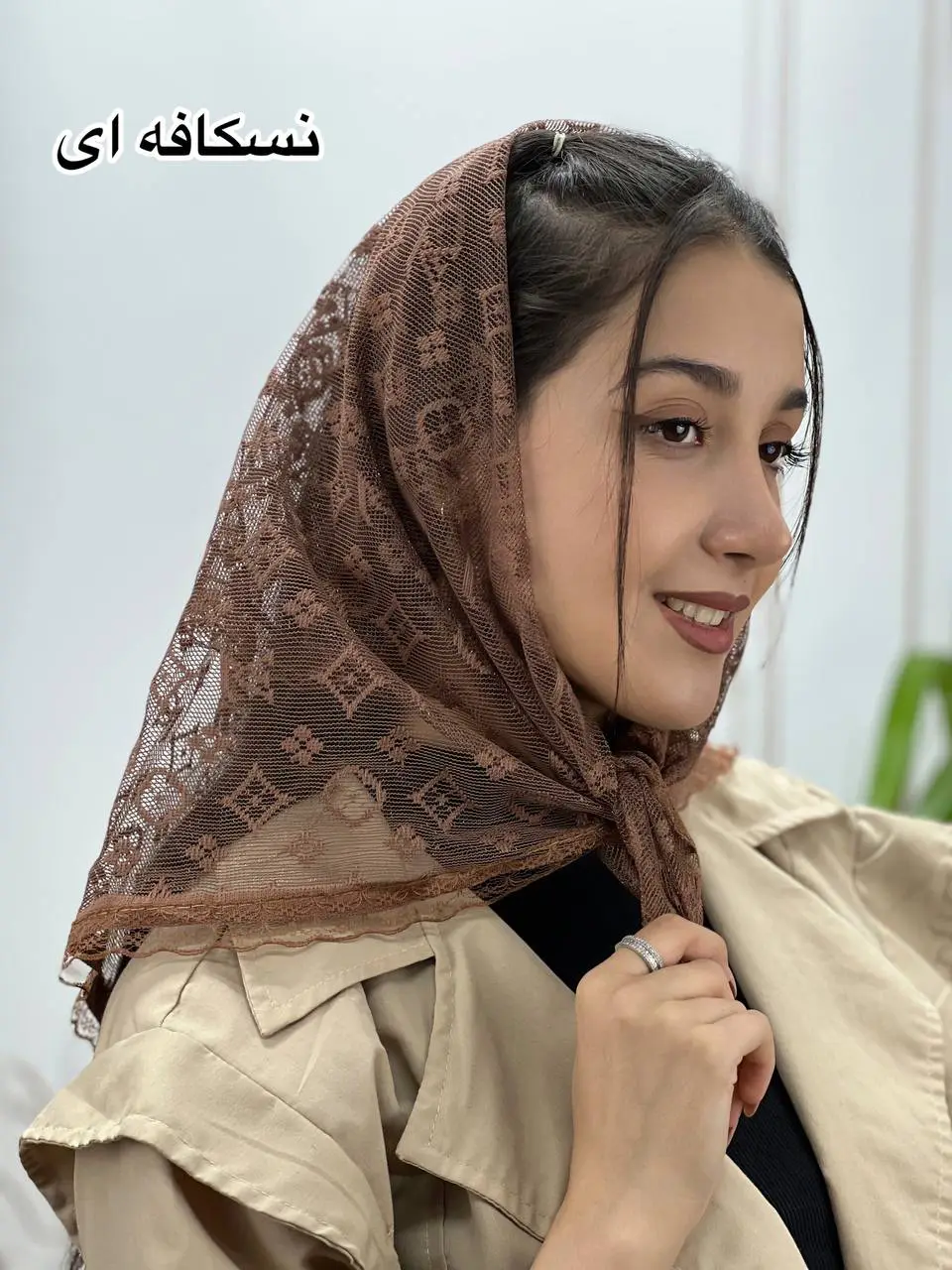 نسکافه مینی اسکارف لوئی ویتون لئا کد 1027 - Image 1