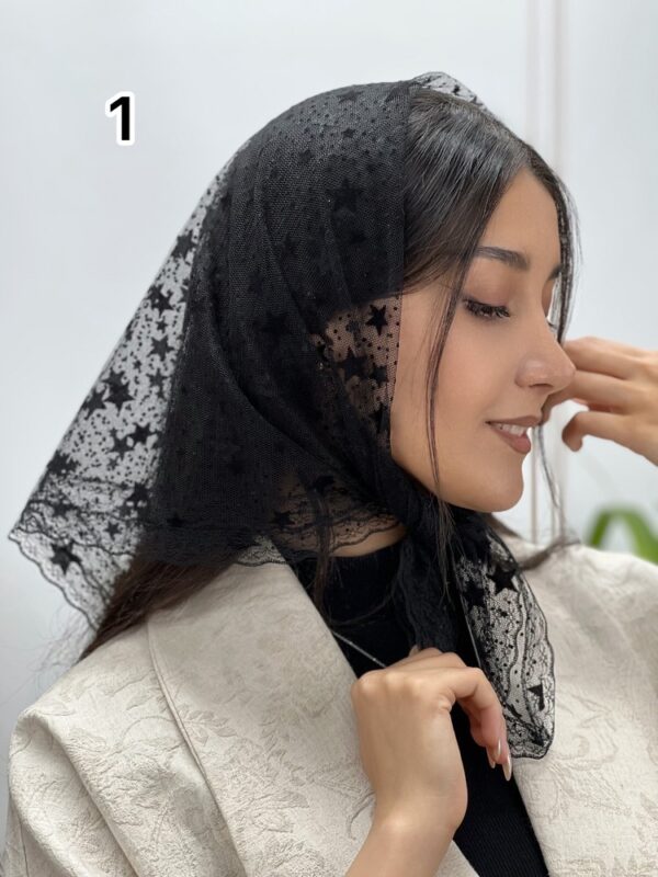 مینی اسکارف توری دور دانتل کد 1038 - Image 2