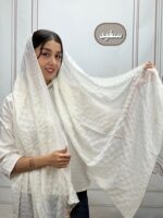 شال پلیسه مربعی وارداتی کد 4259 - Image 3