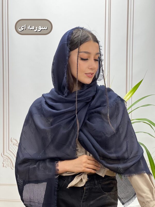 شال حصیری چهار طرف ریش کد 4250 - Image 4