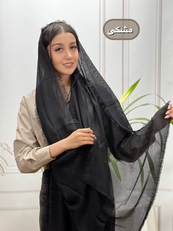 شال حصیری چهار طرف ریش کد 4250 - Image 2