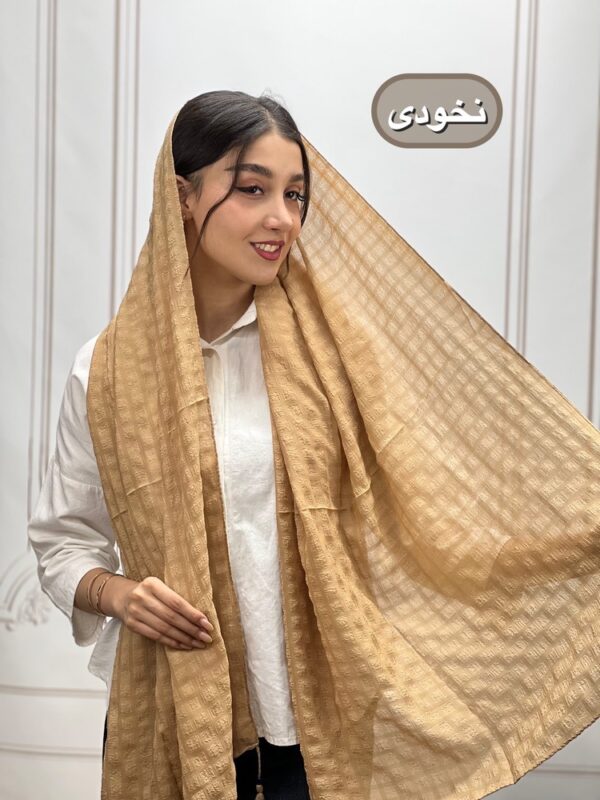 شال پلیسه مربعی وارداتی کد 4259 - Image 7