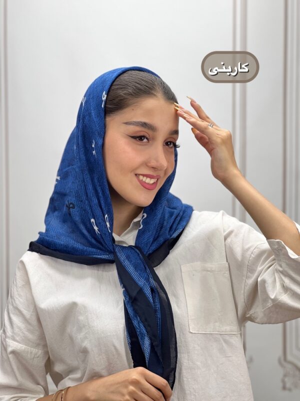 روسری نخ پنبه پاپیون کد 7041 - Image 2