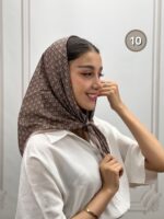 مینی اسکارف میکس موکا کد 1049 - Image 11