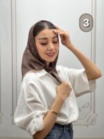 مینی اسکارف میکس موکا کد 1049 - Image 4