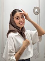 مینی اسکارف میکس موکا کد 1049 - Image 6
