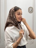 مینی اسکارف میکس موکا کد 1049 - Image 8