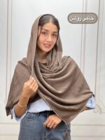 شال پلیسه برشکا دور لمه منگوله دار کد 4283 - Image 17