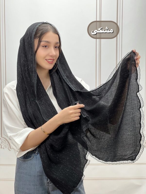 شال دور دانتل گیپوری شاین آتوسا کد 4282 - Image 10