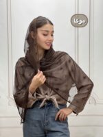 شال گیپوری پاپیون دور دانتل کد 4289 - Image 2