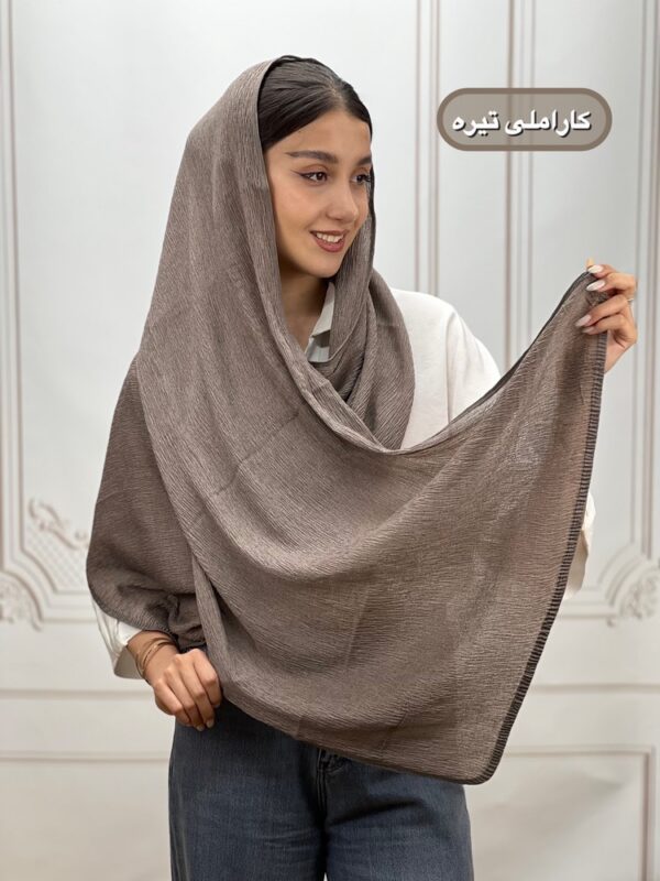 شال پلیسه دورگان دوزی مهوا کد 4286 - Image 10