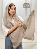شال دور دانتل گیپوری شاین آتوسا کد 4282 - Image 2